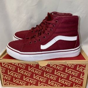 Burgundy Sk8-Hi Pro Vans